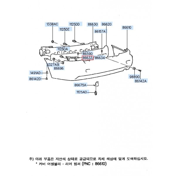 ΒΑΣΗ ΠΡΟΦ.ΟΠΙΣ.ΑΝΩ (Γ) ΑΡ Hyundai Accent SDN '94 - '97